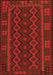 Serging Thickness of Machine Washable Southwestern Orange Country Area Rugs, wshtr3343org