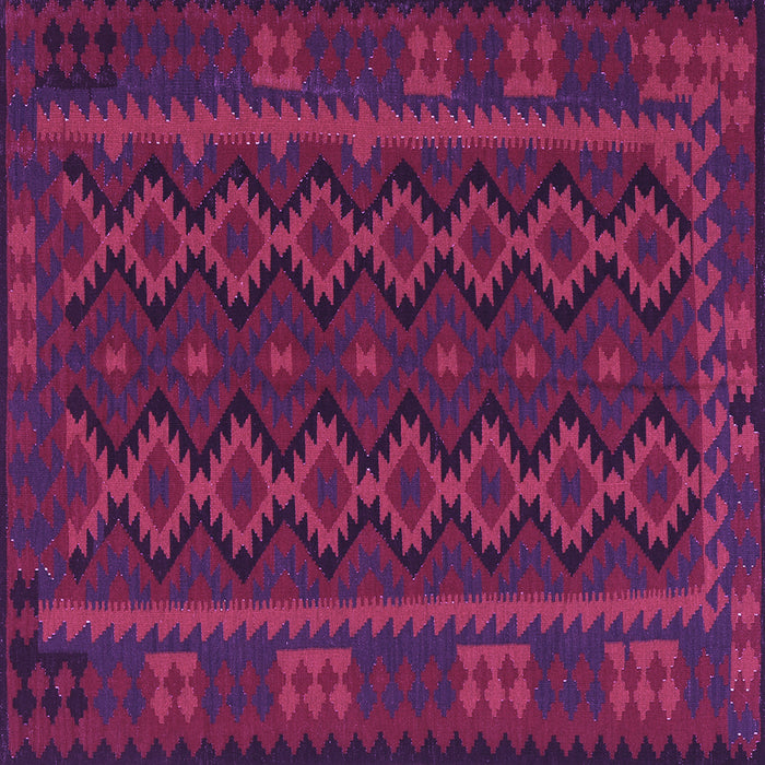 Square Southwestern Purple Country Rug, tr3343pur