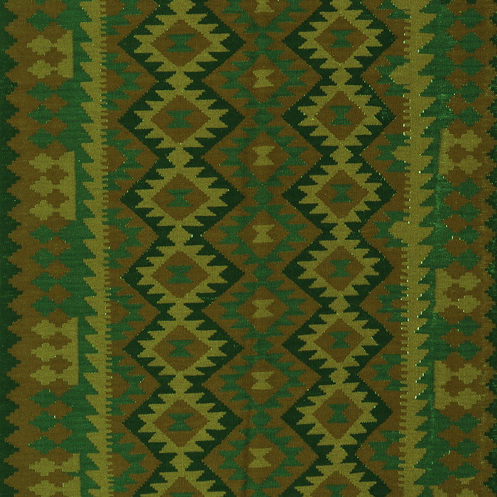 Southwestern Green Country Rug, tr3343grn