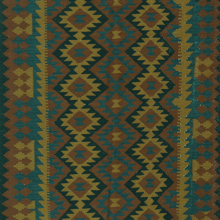 Southwestern Turquoise Country Rug, tr3343turq