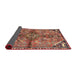 Sideview of Traditional Tangerine Pink Persian Rug, tr3344