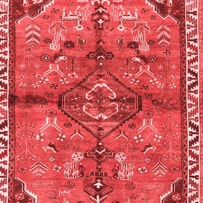 Machine Washable Persian Red Traditional Rug, wshtr3344red