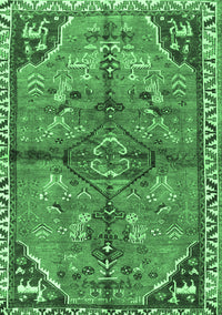 Persian Emerald Green Traditional Rug, tr3344emgrn