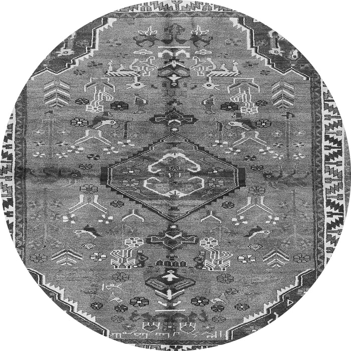 Machine Washable Persian Gray Traditional Rug, wshtr3344gry