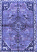 Machine Washable Persian Blue Traditional Rug, wshtr3344blu