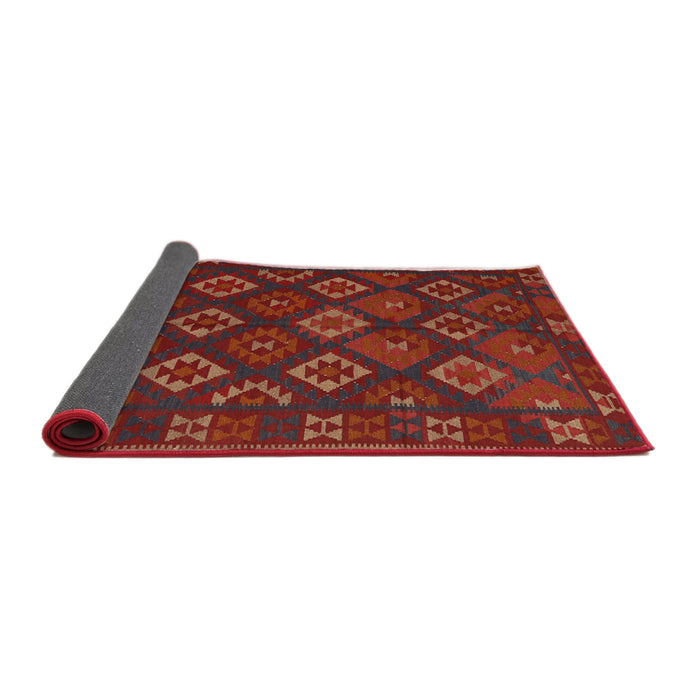 Sideview of Traditional Brown Red Southwestern Rug, tr3345