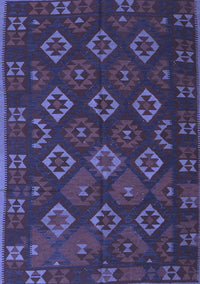 Southwestern Blue Country Rug, tr3345blu