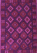 Machine Washable Southwestern Purple Country Area Rugs, wshtr3345pur