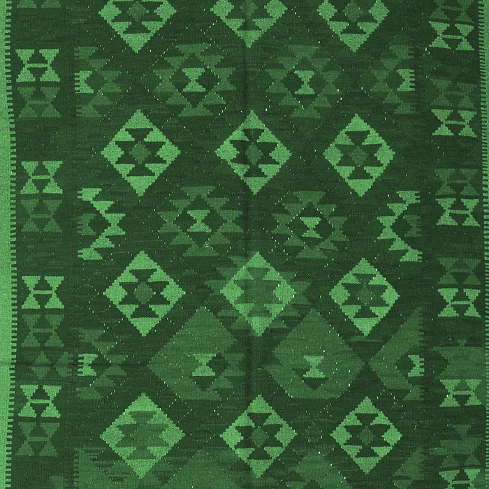 Southwestern Emerald Green Country Rug, tr3345emgrn