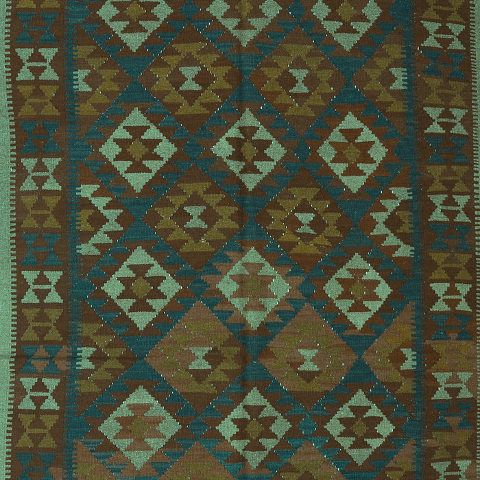 Southwestern Turquoise Country Rug, tr3345turq