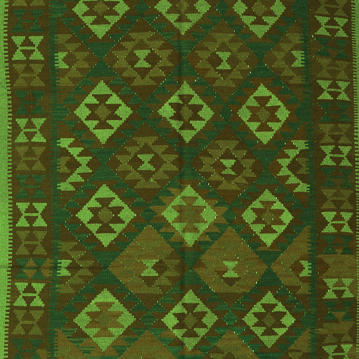 Southwestern Green Country Rug, tr3345grn