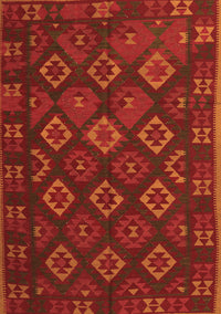 Southwestern Orange Country Rug, tr3345org