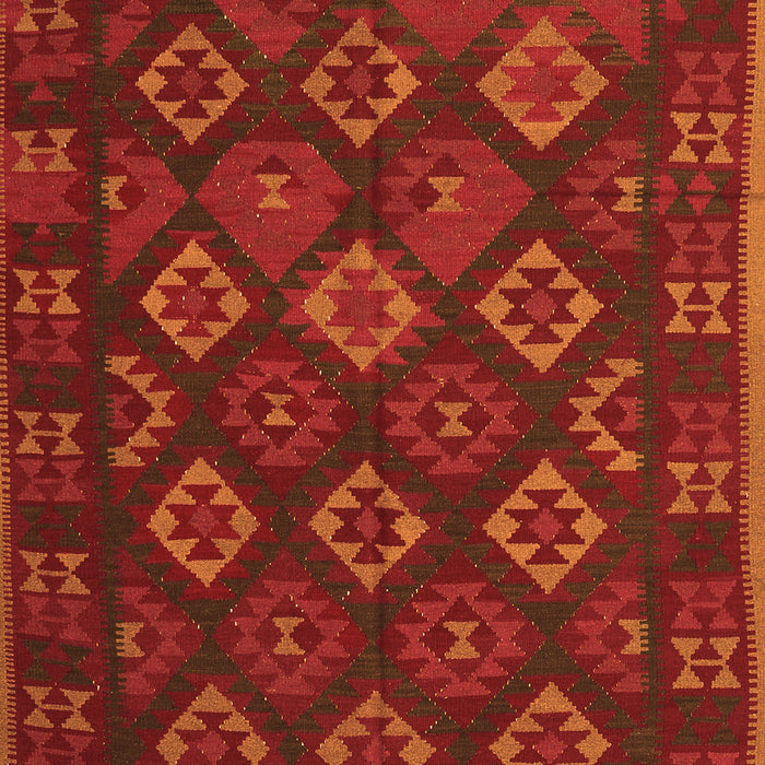 Southwestern Orange Country Rug, tr3345org