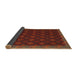 Sideview of Traditional Dark Sienna Brown Southwestern Rug, tr3346