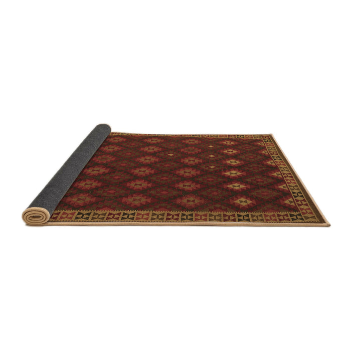 Sideview of Southwestern Brown Country Rug, tr3346brn