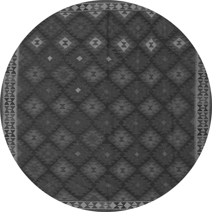 Square Southwestern Gray Country Rug, tr3346gry