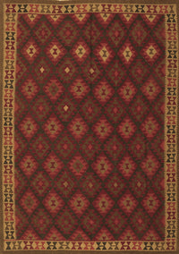 Southwestern Brown Country Rug, tr3346brn