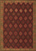 Southwestern Brown Country Rug, tr3346brn