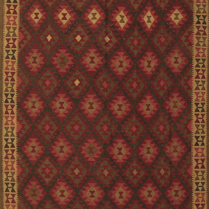 Southwestern Brown Country Rug, tr3346brn