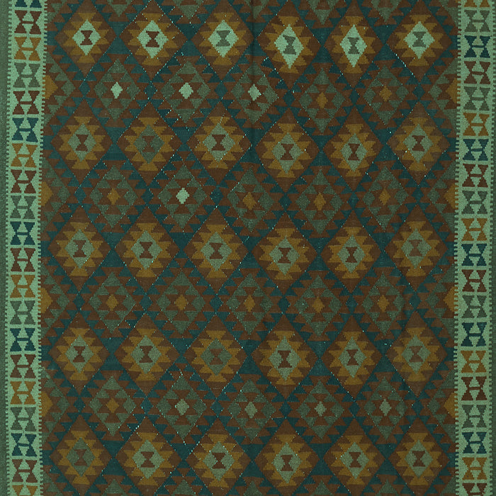 Southwestern Turquoise Country Rug, tr3346turq