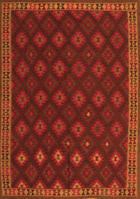 Southwestern Orange Country Rug, tr3346org