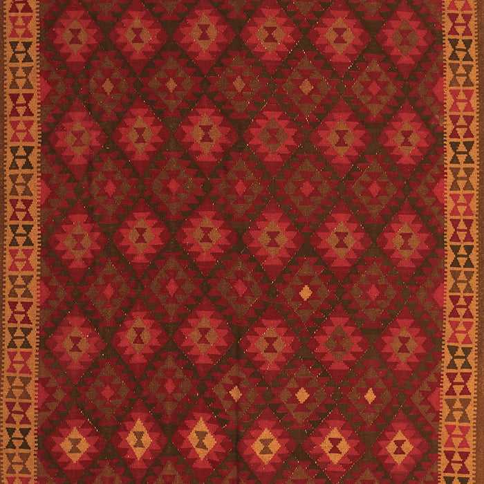 Southwestern Orange Country Rug, tr3346org