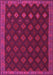 Machine Washable Southwestern Pink Country Rug, wshtr3346pnk