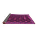 Sideview of Southwestern Purple Country Rug, tr3346pur