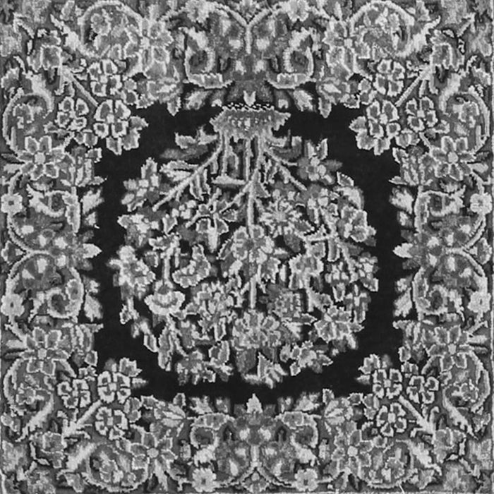 Serging Thickness of Persian Gray Traditional Rug, tr3347gry