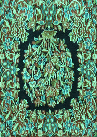 Persian Turquoise Traditional Rug, tr3347turq