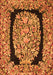 Serging Thickness of Machine Washable Persian Orange Traditional Area Rugs, wshtr3348org