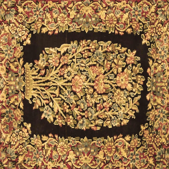 Square Persian Brown Traditional Rug, tr3348brn