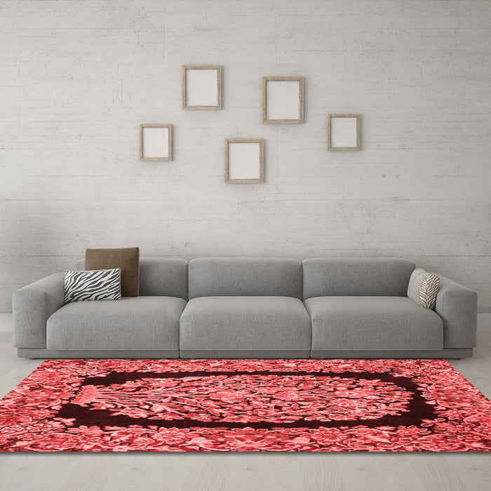 Traditional Red Washable Rugs