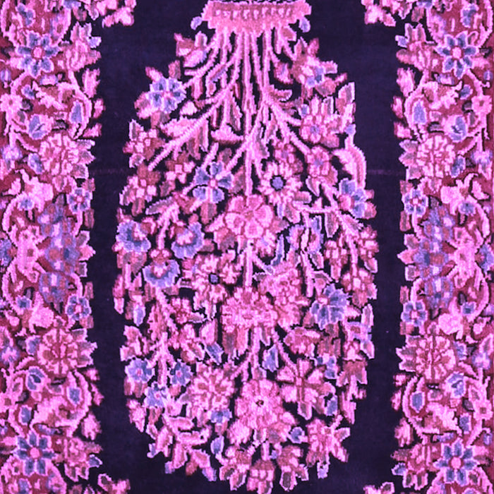 Machine Washable Persian Purple Traditional Area Rugs, wshtr3348pur