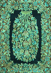 Persian Turquoise Traditional Rug, tr3348turq