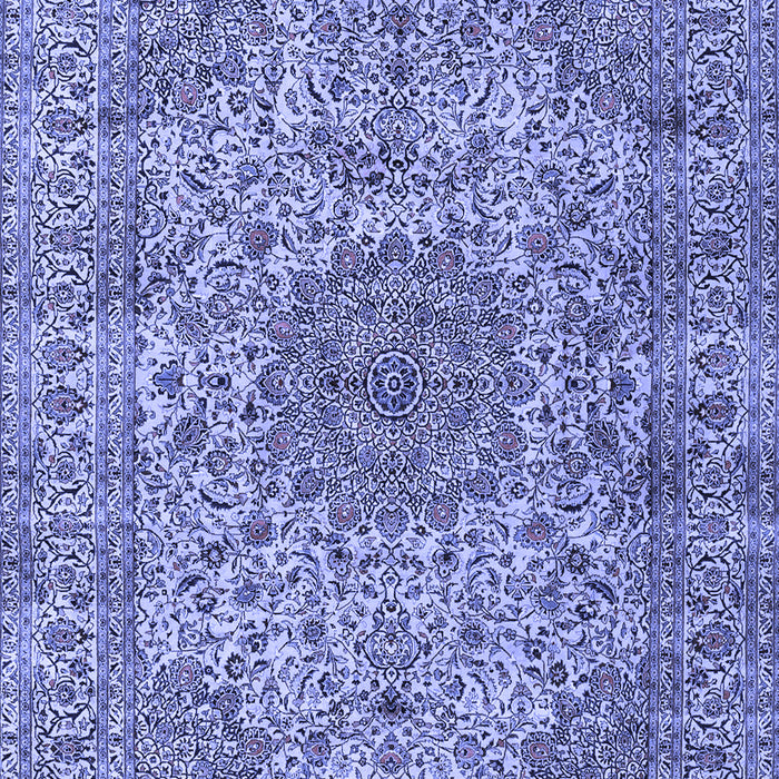 Machine Washable Persian Blue Traditional Rug, wshtr3349blu
