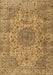 Machine Washable Persian Brown Traditional Rug, wshtr3349brn