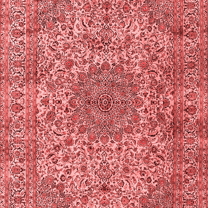 Machine Washable Persian Red Traditional Rug, wshtr3349red