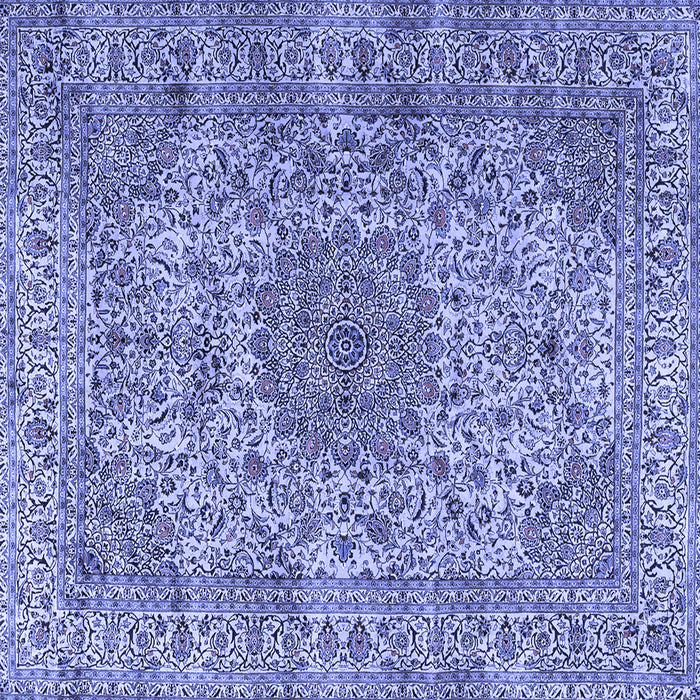 Square Persian Blue Traditional Rug, tr3349blu