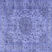 Square Persian Blue Traditional Rug, tr3349blu
