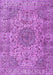 Machine Washable Persian Purple Traditional Area Rugs, wshtr3349pur