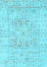 Persian Light Blue Traditional Rug, tr334lblu