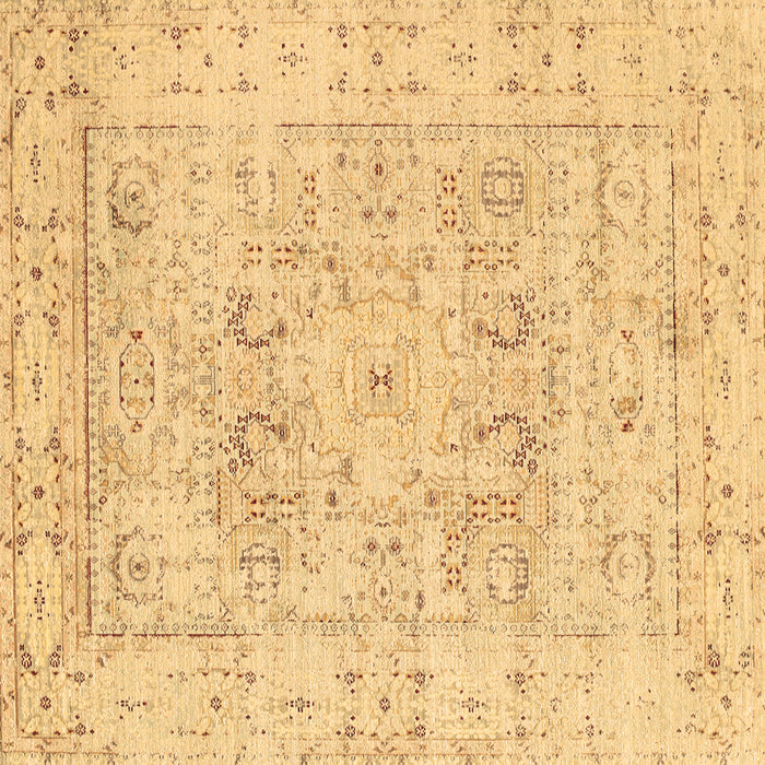 Square Persian Brown Traditional Rug, tr334brn