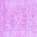 Square Persian Purple Traditional Rug, tr334pur