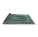 Sideview of Medallion Light Blue Traditional Rug, tr3350lblu
