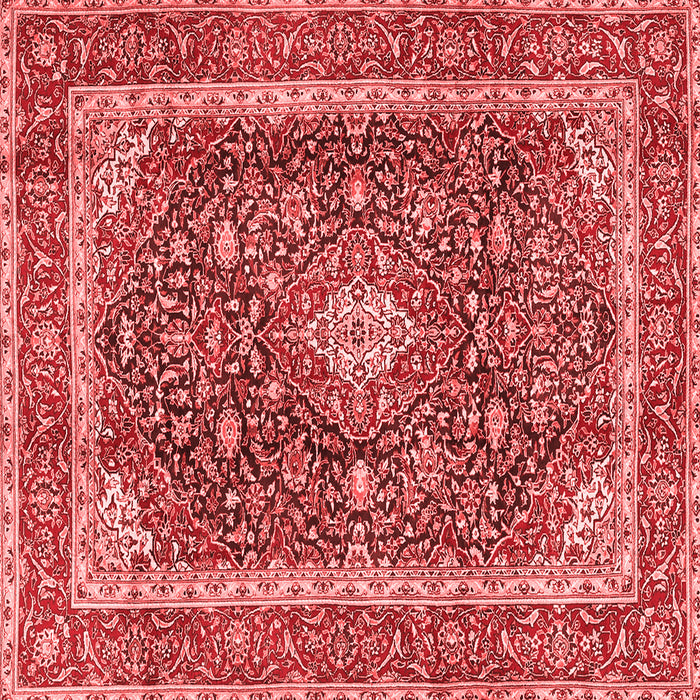 Machine Washable Medallion Red Traditional Rug, wshtr3350red