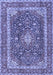 Medallion Blue Traditional Rug, tr3350blu
