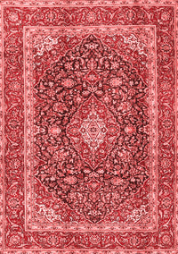 Medallion Red Traditional Rug, tr3350red