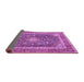Sideview of Medallion Purple Traditional Rug, tr3350pur