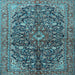 Square Persian Light Blue Traditional Rug, tr3351lblu